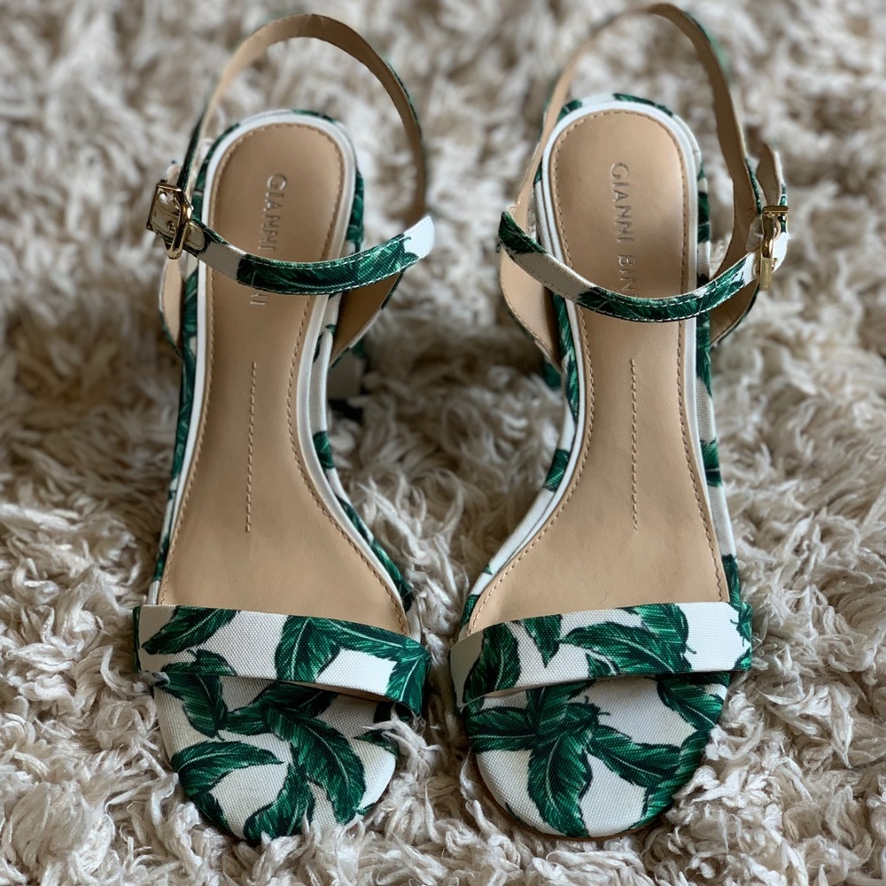 Gianni Bini Printed Block Heels